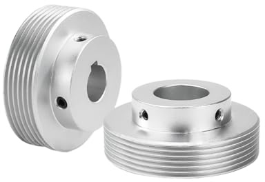 1 Stück 6PJ-Aluminiumlegierungs-Poly-V-Riemenscheibe, 6 Nuten, Außendurchmesser 50mm, Mehrnut-Riemenscheiben-Übertragungsteile, Bohrung 19mm, Keilnut 6x2.8mm