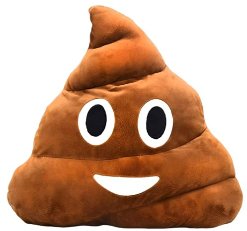 WPNCYK Fake Poo, Fake Poo, Plushies For Boys, Poo Toy, Plush Pillow Round Triangle Emotion Cushion Cute Decorative Stuffed Toy Brown Birthday For Kids And Friends