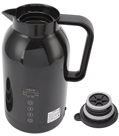 WGFOIP 12-24V 1300ML Car Electric Kettle, Portable Hot Water Bottle Stainless Steel Cigarette Lighter for Travel for Coffee Tea