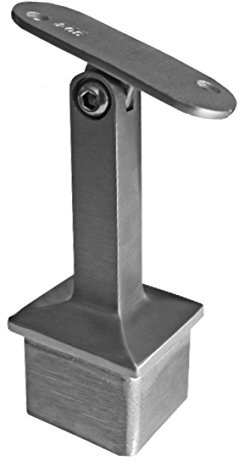 Handlaufhalter an die Wand - Vierkantrohr Handlaufhalter für Pfosten AISI304, 40x40x2/d40x40