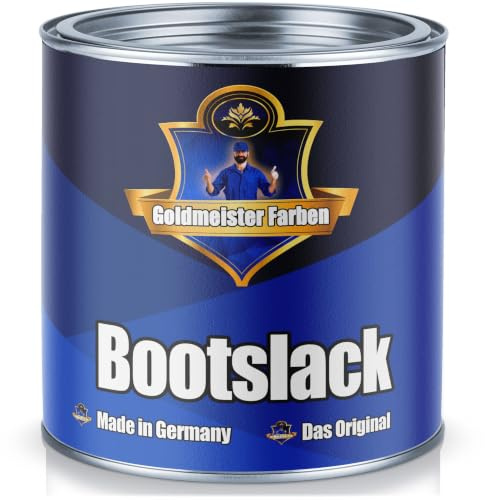 Goldmeister Farben Yachtlack Bootslack Yachtfarbe Bootsfarbe farbig Farbanstrich Schiffslackierung (2,5 L, Weiß (RAL 9010))