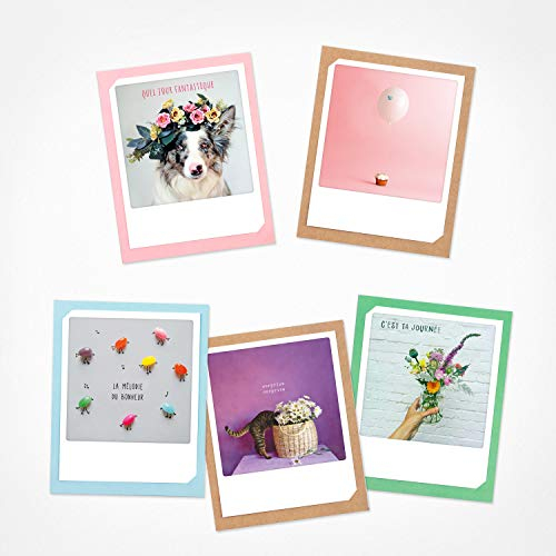 PICKMOTION Die Melodie des Glücks | Set mit 5 Doppelkarten | Grußkarten – Fotos von Instagrameurs/Instagrameuses, designed in Berlin BKK-0222-FR
