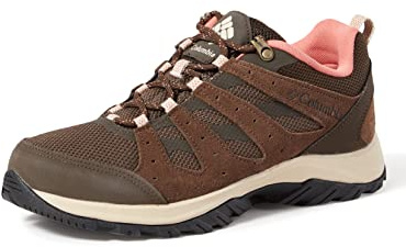 Columbia Redmond III WP wasserdichte Wanderschuhe für Damen, Braun (Cordovan x Dark Coral), 39 EU