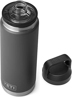 i I Rambler 26 oz Bottle, Vacuum Insulated, Stainless Steel with Chug Cap, Charcoal