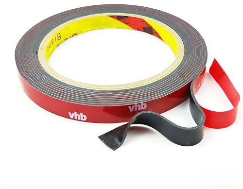 3M Nastro Biadesivo Tape per Auto,Bagno,Cucina,Ufficio -13mm*4,7m