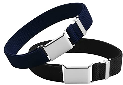 Joyan Cinturón magnético ajustable para niños (Negro + Azul Marino)