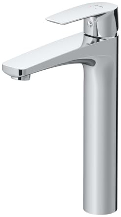 Waschtischarmatur Hoch, Wasserhahn Bad für Badezimmer, Einhebelmischer Waschbecken Langer Auslauf 220mm, Mischbatterie Badarmatur, AM.PM GEM FGA92000, Chrom
