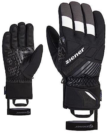 Ziener Herren GENRIX Ski-Handschuhe/Wintersport | wasserdicht, Alpine Wool, Black, 10.5
