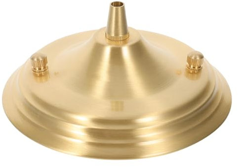 Uonlytech Goldenes Kupfer-Lichtbaldachin-Set: Deckenbaldachin Für Deckenleuchte Pendelleuchte Baldachin Plattenabdeckungen Deckenleuchten Lampensockel Für Pendelleuchte Kronleuchter-Zubehör