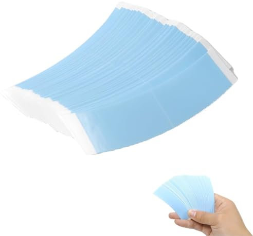 40 Pcs Wig Tape, Wig Tape Double Sided Extra Strong, Toupee Tape, Water-Proof Strong Adhesive Double Sided Lace, for Fixing Wigs (Blue)