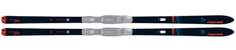 Fischer Traverse 78 Crown/Skin Xtralite Offtrack Cross Country Skis, Dark Blue/Flame, 199cm