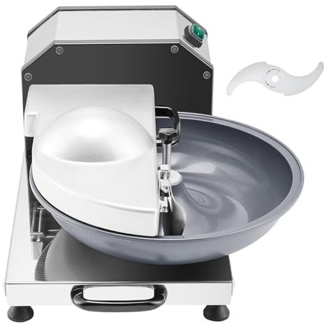 VEVOR Küchenmaschine Gemüsezerkleinerer 3000 U/min Küchenmaschine aus lebensmittelechtem Edelstahl mit S-förmiger Klinge, multifunktional zum Zerkleinern von Gemüse Obst Getreide Nüssen