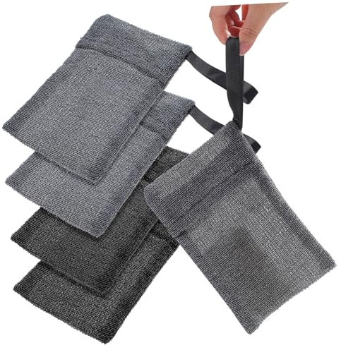 Healvian 4stücke Seifenbeutel Mit Wellenmuster Weicher Textur Nahtloser Nähtechnik Farben Zum Aufbewahren Von Duft Und Peelingseifen Für Körperpeeling Und Blasenbildung