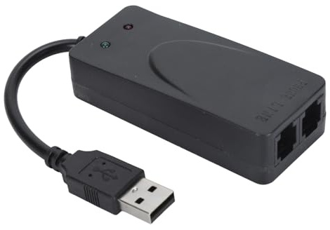 Externes USB-56K-DFÜ-Faxdatenmodem mit RJ11-Kabel für 98/2000/XP/Vista, für 11/10/8/7, 32/64 Bit, für Linux-Betriebssystem