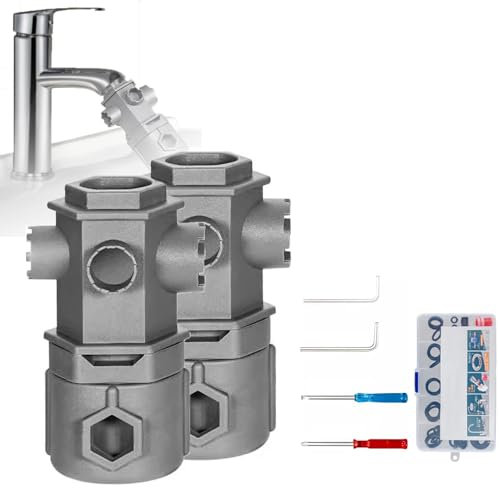 All-in-One-Schraubenschlüssel-Werkzeugsatz for Wasserhähne, multifunktionaler 16-in-1-Schraubenschlüssel for Küche und Bad mit nützlichen Gadgets, multifunktionaler for alle Arten von Wasserhähnen.(2