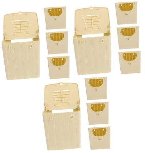 HAPINARY 12stücke Vogelzuchtkasten Kunststoff Hängender Nistkasten Für Kleine Vögel Wie Sittiche Kanarienvögel Und Zebrafinken Praktischer Brutkasten Für Zuhause Garten Oder Balkon