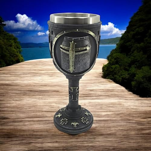 Osiris Trading UK Verre de guerrier médiéval avec calice de chevalier style gothique templier