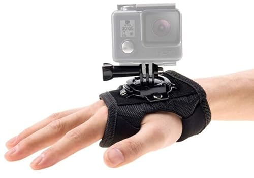 REFLEX CAMERA 360 Degree Rotating Hand Mount Palm Wrist Strap for GoPro Hero 13-3, AKASO, DJI OSMO – Hands-Free, Adjustable POV Camera Holder for Adventure Filming – Secure, Comfortable, Shake-Free
