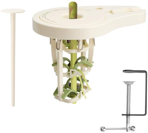 Pelador de espárragos con 6 cuchillas de precisión, pelador manual sin corriente para espárragos, pelado preciso y rápido de espárragos para obtener resultados perfectos en la cocina y en la cocina al