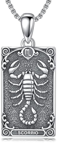 enjoylifecreative 12 Sternzeichen Halskette für Herren Damen 925 Sterling Silber Sternbilder Horoskop Anhänger Kette Geburtstag Astrologie Schmuck Geschenke für Männer Frauen