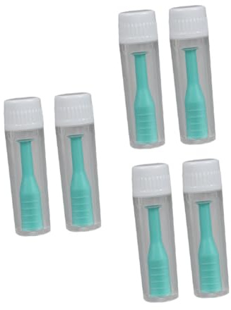 IWOWHERO 6 Stück Teiliges Kontaktlinsen Sauger mit Halter und Flasche Praktische Linsen Einsetzer und Entferner Hygienisch Reisefreundlich Geeignet für Weiche Kontaktlinsen Grün
