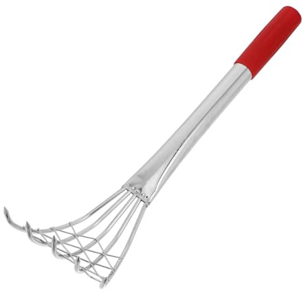 Didiseaon Rastrello Manuale in Acciaio Inossidabile per Spiaggia e Giardinaggio Strumento Versatile per Scavare Telline Pulizia Erbacce e Raccogliere Frutti di Mare