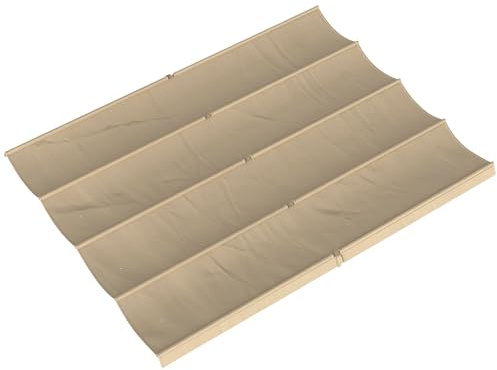 Solo toldo retráctil para pérgola Outsunny, Cubierta Parasol de 3,92 x 3,5 m, Cubierta de Repuesto con protección UV30+ para pérgola de 4 x 3 m, Color Caqui.
