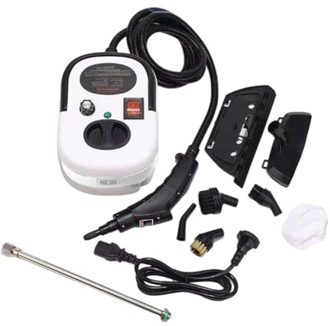Nettoyeur Vapeur 2500W, Nettoyeur Vapeur À Haute Température Pour La Surfaces De La Voiture, Chauffe En 15 Secondes, Sous Pression De 105 °C, 6 Réglages Réglables, Cuisine, Joints, Revêtement De Sol