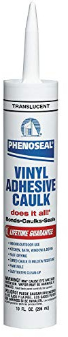 Phenoseal Does It All Vinyl Adhesive Caulk, Translucent, 10 oz (5113600006)