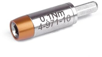 BERNSTEIN TORQUEline Drehmoment-Adapter 0.1 nm für C4 Bits (4 mm Sechskant) | Spannwerkzeug für Bits und Haltewerkzeuge | Legierter Stahl | Präzise für min. 20.000 Klicks