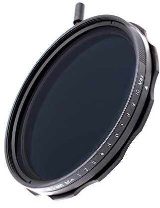 JONGSUN 72mm Variable ND Filter, S-Pro MRC 16 Layers Nano Coatings, More Than 10 Stop ND2-ND1000 Stepless Adjustment Graduated, Lens Cloth Kit,Camera Neutral Density Filter