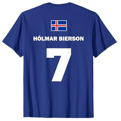 Isländische Namen auf Sauf Trikot Fußball Island Mallorca T-Shirt