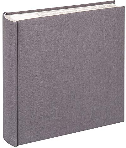 walther design Fotoalbum anthrazit-dunkelgrau 200 Fotos 10 x 15 cm Memo-Einsteckalbum Leinen, Cloth ME-510-T