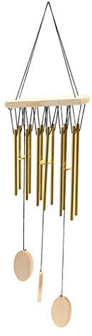 TGRTY Beaux carillons éoliens Carillon À Vent Carillons Musique De Vent Bell Meubles De Jardin Musique Métal Clochettes Son Vent Tubes en Bois Carillons éoliens décoratifs à Suspendre pour Jard