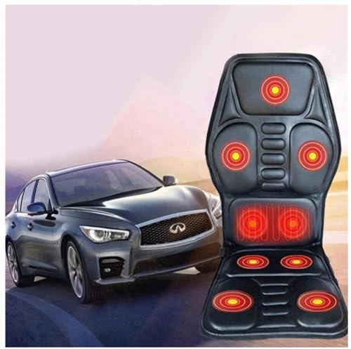Sedile Massaggiante da Divano, Inverno Facile da Usare, Sedile Massaggiante Auto 12v Massaggio Schiena per Massaggio per L'Home Office