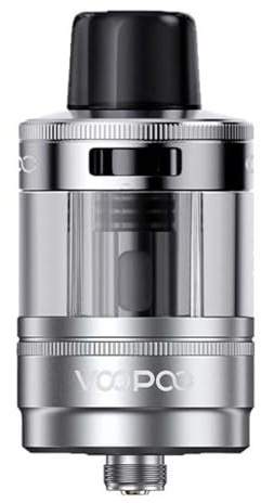 Voopoo PNP X POD TANK DTL 5ml - Claromizador depósito plástico compatible con MOD rosca 510 - Atomizador con resistencias Voopoo PNP-X y PNP X Pod Cartridge DTL - Sin Tabaco Sin Nicotina (Plata)