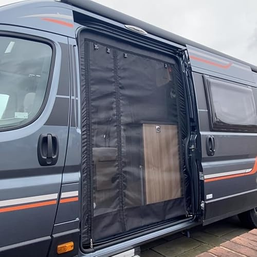 NOZONE Insect/Mosquito/Fly Screens for vans (OPTION 1: X250/X290 - H2/H3 L (UK left sliding door RHD) - Suits Fiat Ducato/Peugeot Boxer/Citroen Relay/Ram ProMaster 2006+ (X250/X290 models))