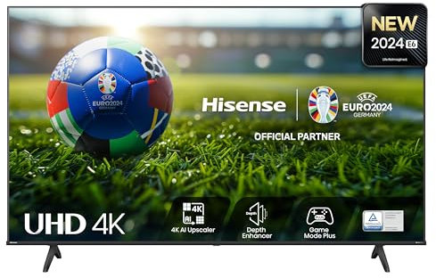 Hisense TV 55 4K Ultra HD 55E63NT, Smart TV VIDAA U7, Dolby Vision, HDR 10+, DTS Virtual:X, Game Mode Plus, Alexa Built-in, VIDAA Voice, Tuner DVB-T2/S2 HEVC 10, lativù 4K