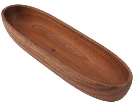 Fockety Ensaladera de Madera, Decoración Rústica de Cocina, Ensaladera de Madera, Cuenco para Servir Frutas y Verduras, Cuencos Individuales de Gran Capacidad, Cuencos de Madera sin