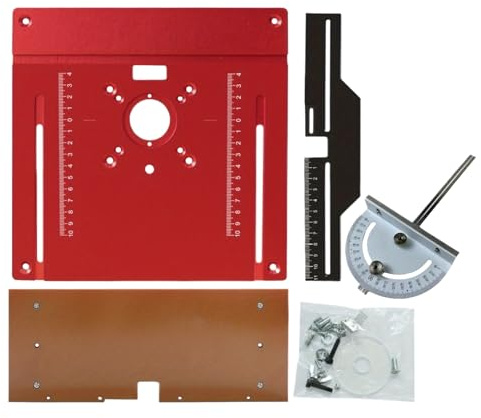 Placa Para Mesa De Router Herramienta De Carpintería En Aleación De | Placa De Inserción De Aluminio De Precisión Para Mesa De Router Para Recorte Desbarbado Fresado