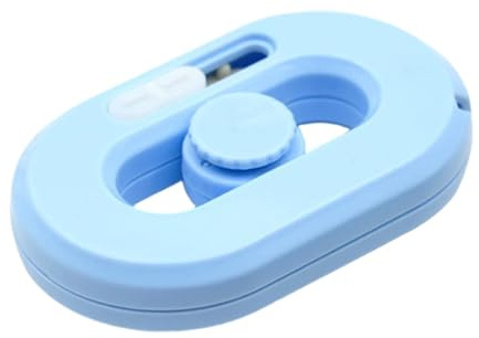 Sharplace Cutter, à papier, ouvre-boîte multifonctionnel léger et portable, ouvre-lettres pour cerclage et feuillardage d'enveloppes en carton, Bleu