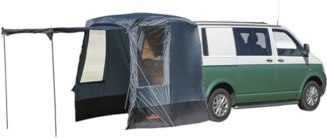 Campout Auto Heckzelt Bus Camper Campout – Heckklappenzelt VW T5/T6/T6.1 & Mercedes Vito/V-Class – 3000 mm Wasserdicht– inkl. Vordachstangen – Anbauhöhe 185–200 cm