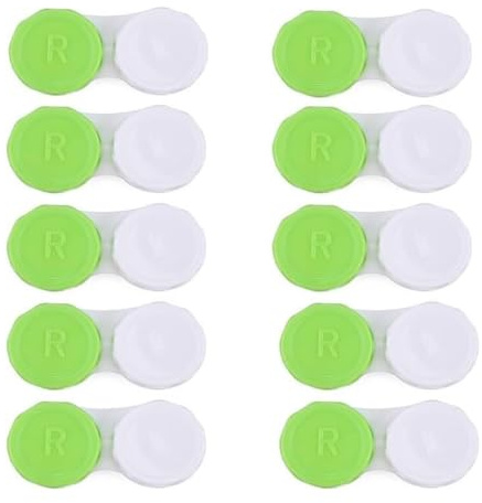 Travel Contact Lens Case, Contact Lens Cases Multicolor 50 pcs(Green-50pcs)