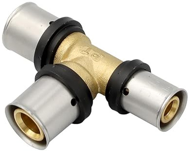 Pipetec Pressfitting T Stück 20x20x16 mm TH Kontur Verbundrohr, DVGW, TH-Profil
