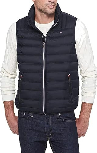 Tommy Hilfiger Men's Ultra Loft Quilted Puffer Down Vest, Midnight, M UK