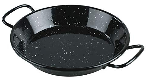 LACOR 60180 Paella-Pfanne, Schwarz emailliert