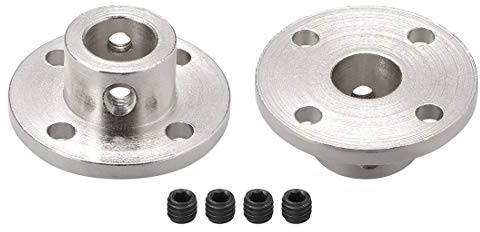sourcing map 2 Stück Flanschkupplung Motorführung Wellenkupplung Motoranschluss 10mm Innendurchm. H13*D16 Starre für DIY Teile Silber Ton | Motorführung Wellenkupplung Motoranschluss, Starre, für DIY Teile