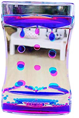 NNGT Minuteur liquide coloré pour soulager l'anxiété, jouet à bulles pour enfants et adultes