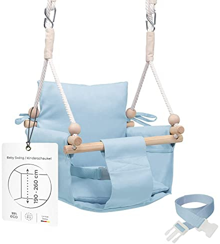 MAMOI® Altalena per bambini in legno, per telaio della porta, a partire da 1 anno, per cameretta dei bambini