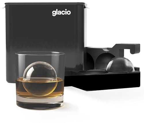 Clear Ice Maker Set – Crystal Clear Ice Ball & Cube Molds for Whiskey and Cocktails | Dilution-Free Directional Freezing Design | Easy Removal
